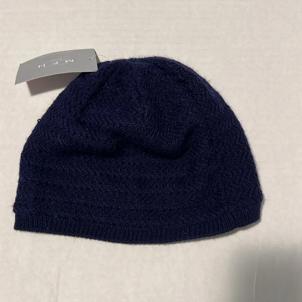 M F H knits 100% baby Alpaca hat.